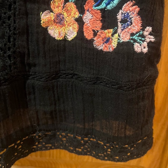 Free People Perfectly Victorian Embroidered Boho Festival Mini Shift‎ Dress XS - Picture 13 of 16